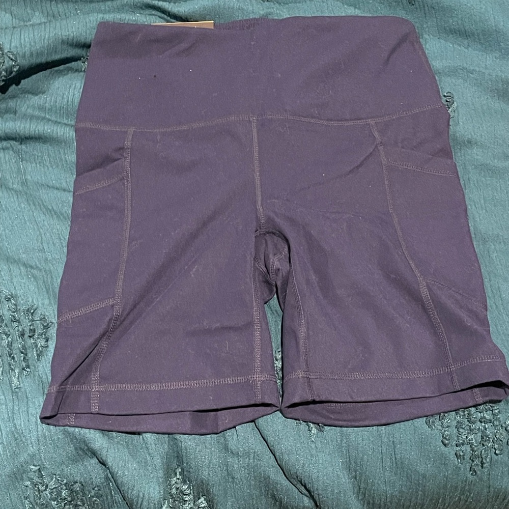 Women's Purple High-Waisted Shorts
